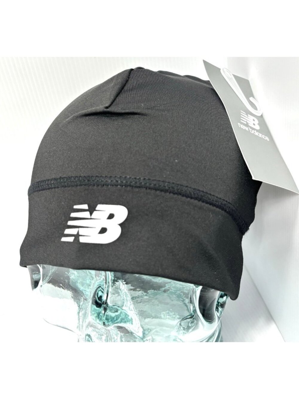 New Balance Men's Black Knit Beanie Toque - Athletic Skullcap Winter Hat New